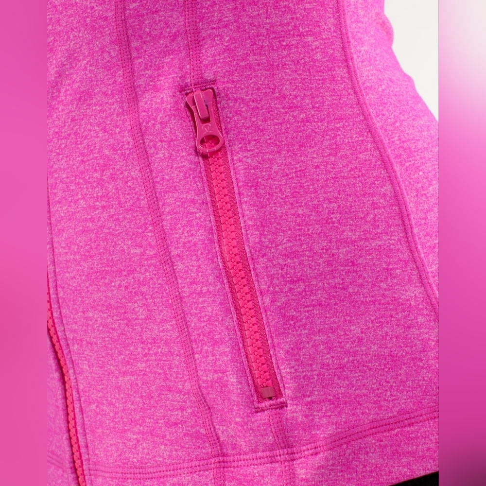 Women's Pink Zip-Up Jacket - Picture 5 of 12
